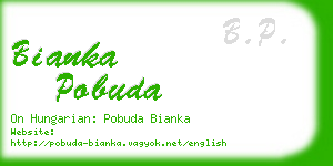 bianka pobuda business card